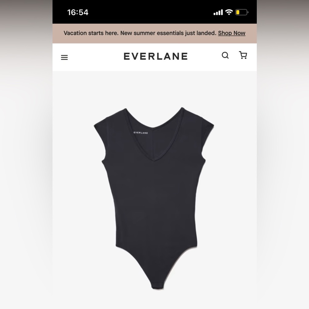 Everlane v neck ballet bodysuit size small